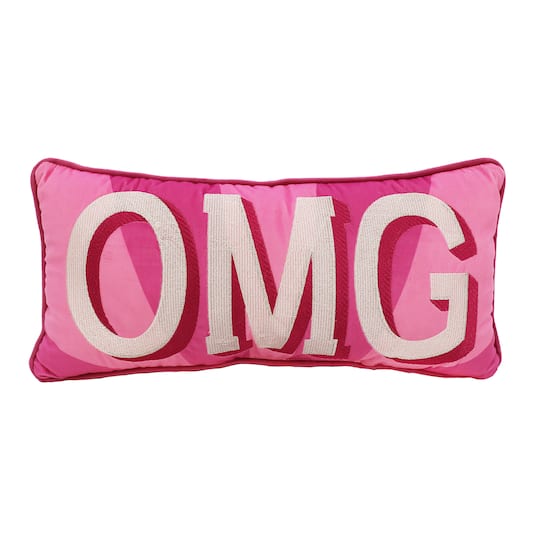 Pink OMG Throw Pillow by Ashland&#xAE;